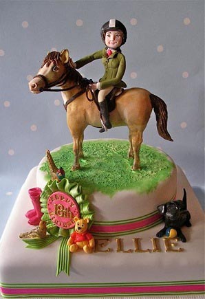 Horse & Rider Cake Topper